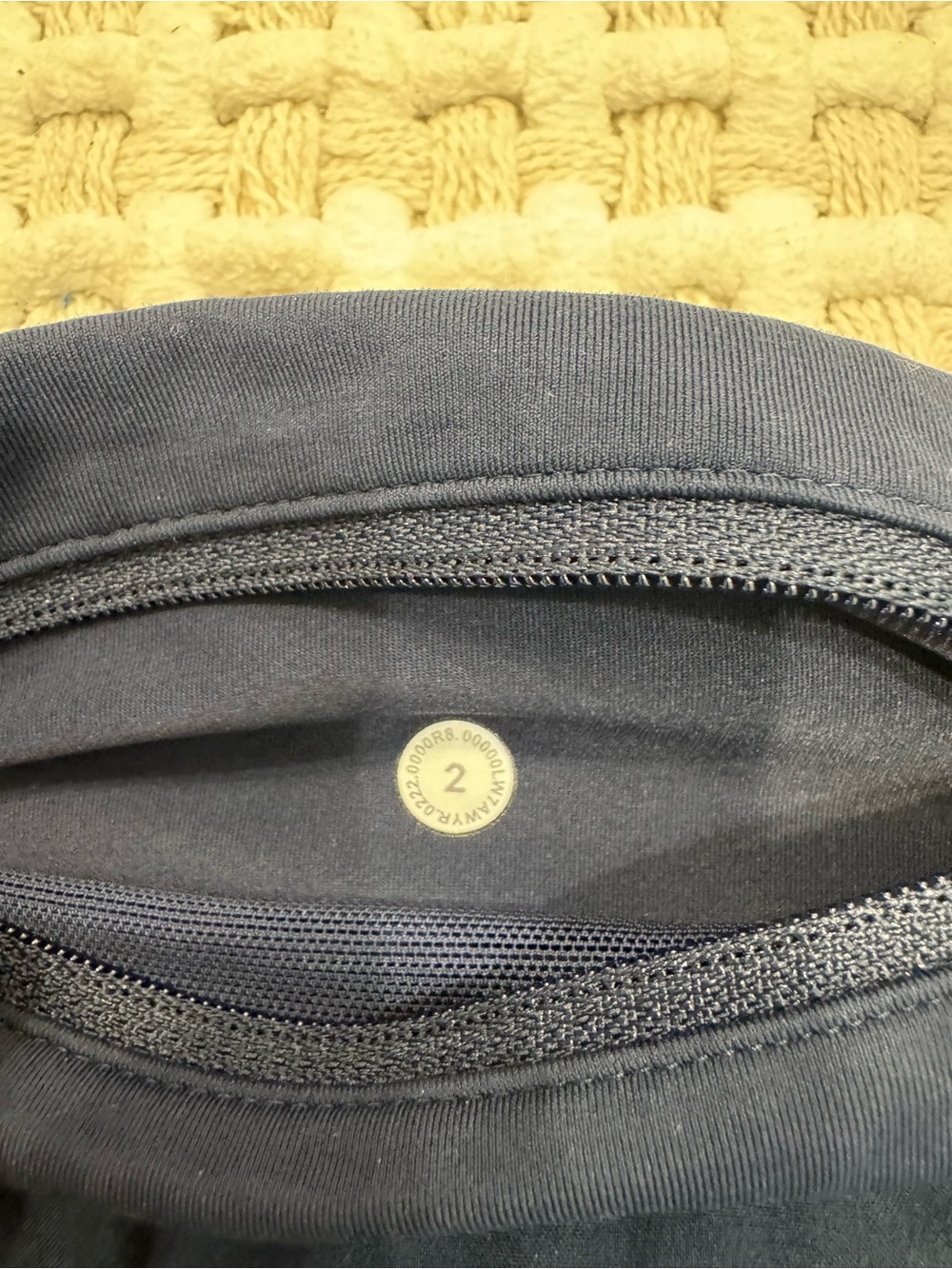 lululemon athletica Navy Athletic Running Shorts with Zipper Pocket - Picture 2 of 6
